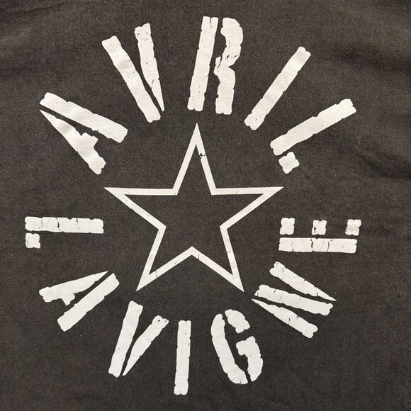 Avril Lavigne Skater All-Star Logo Pop Punk Rockstar Tee 3X - Picture 2 of 4